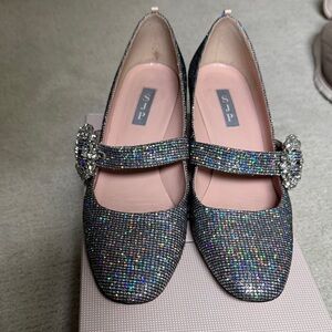 SJP by Sarah Jessica Parker Glitter Heels - Silver